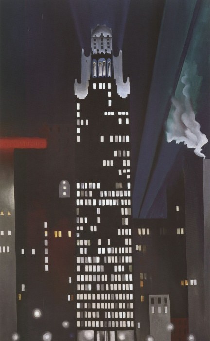 Georgia O'Keeffe Radiator Building With Logo